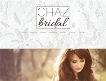 Tablet Screenshot of chazbridal.com